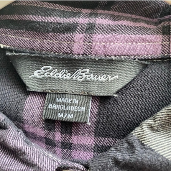 Eddie Bauer Women’s Shirt Gray Pink Size M - Picture 5 of 6